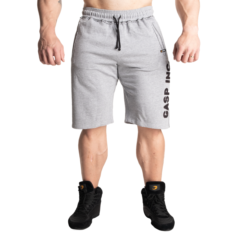 GASP Division Sweatshorts 12" Light Grey Melange