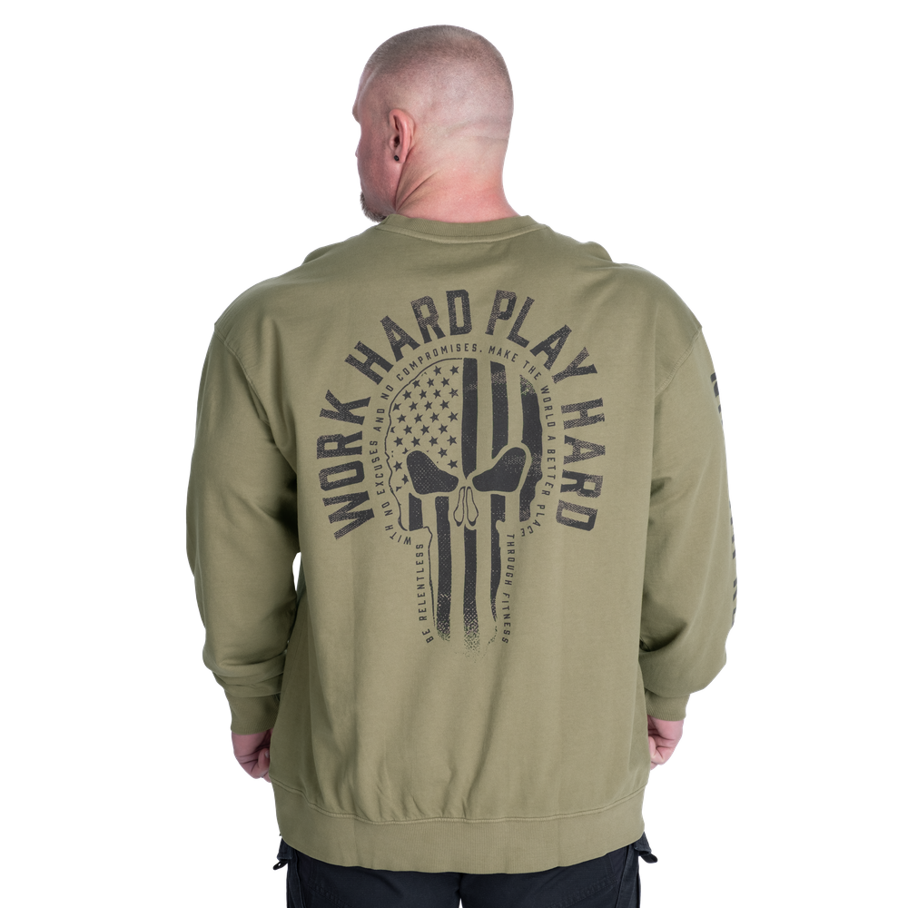 GASP Graphic Crewneck Acid washed green