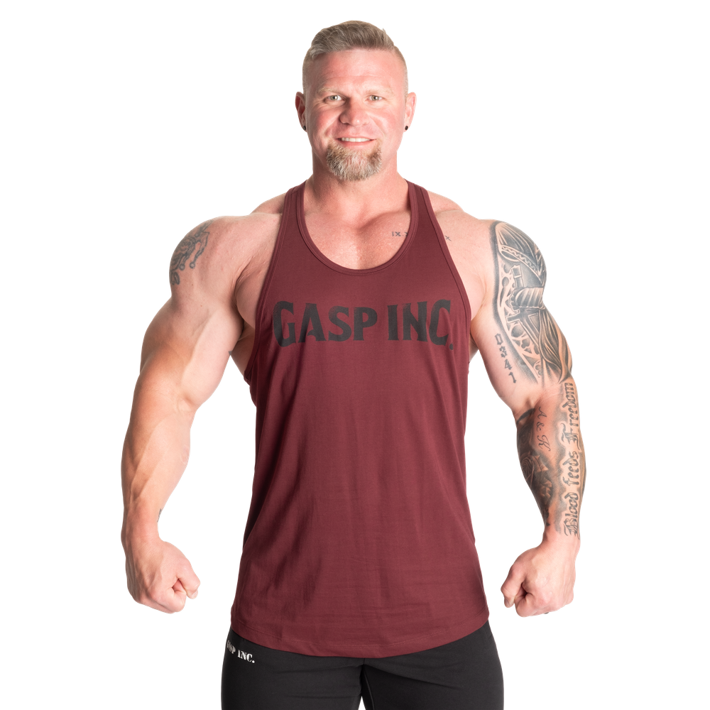 GASP Essential T-Back Maroon