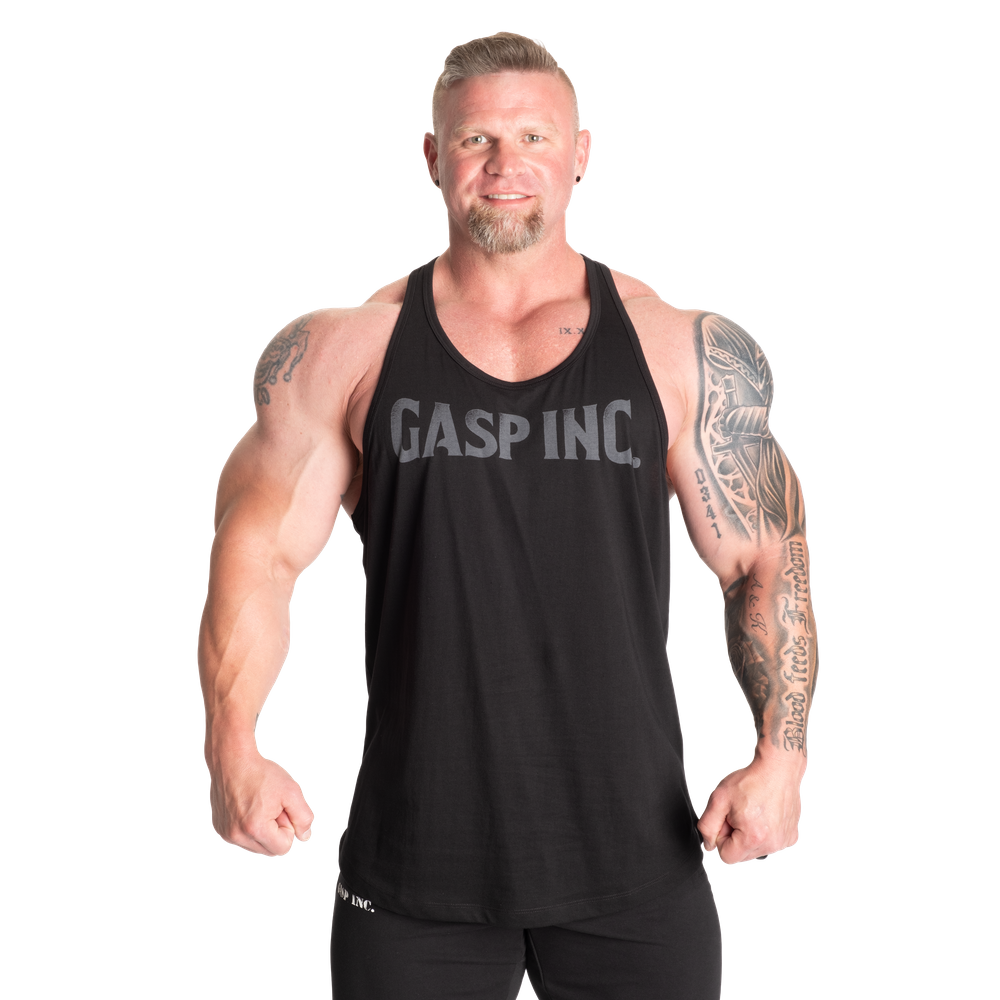 GASP Essential T-Back Black/Grey