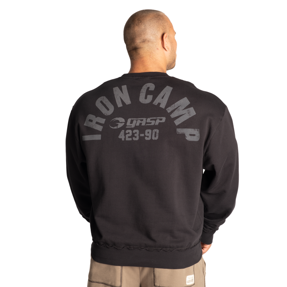 GASP Throwback Sweater Black
