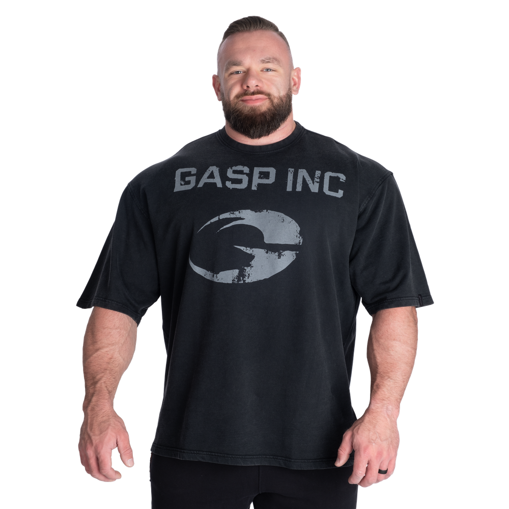 GASP 89 Terry Iron Tee Washed Black