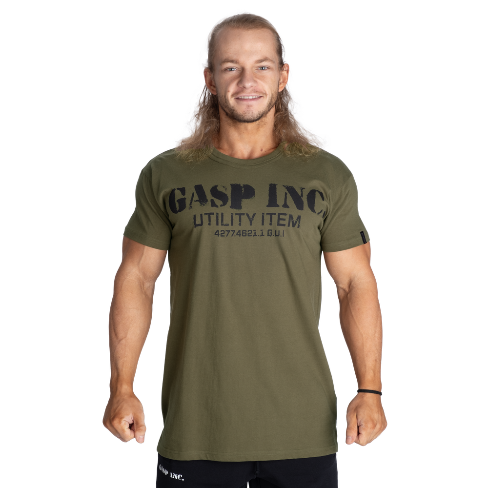 GASP Inc Street Tee Washed Khaki Green