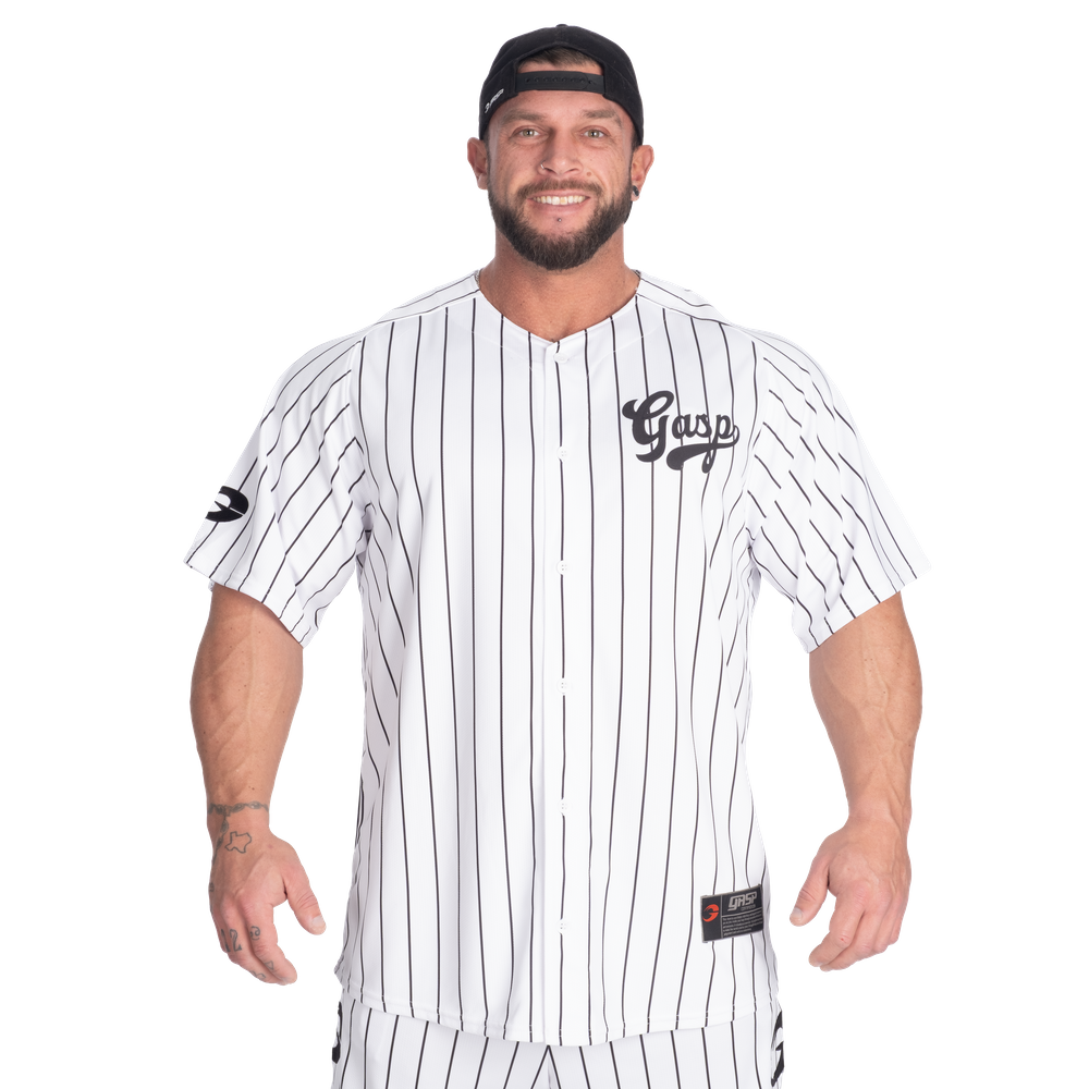 GASP 89 Baseball Jersey White/Black
