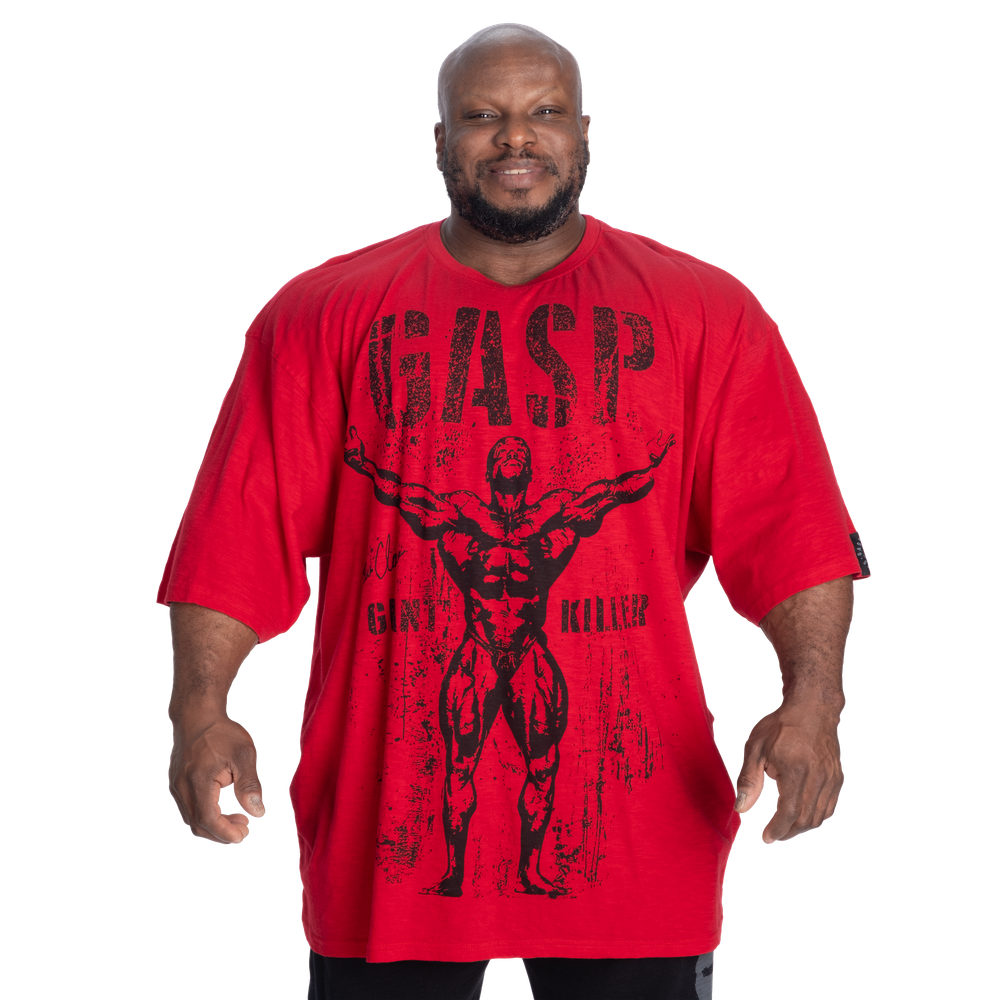 GASP GK Slub Iron Tee Washed Chili Red