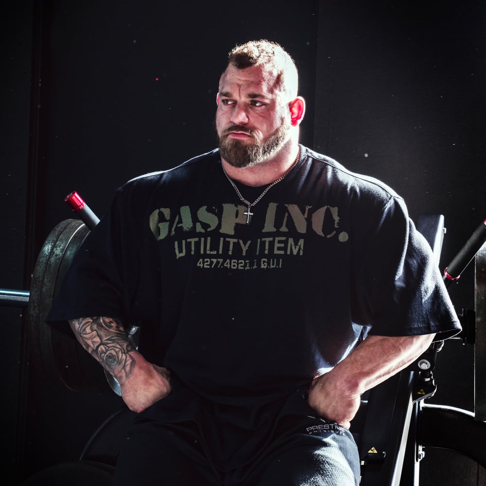 GASP Iron thermal tee Black/Green