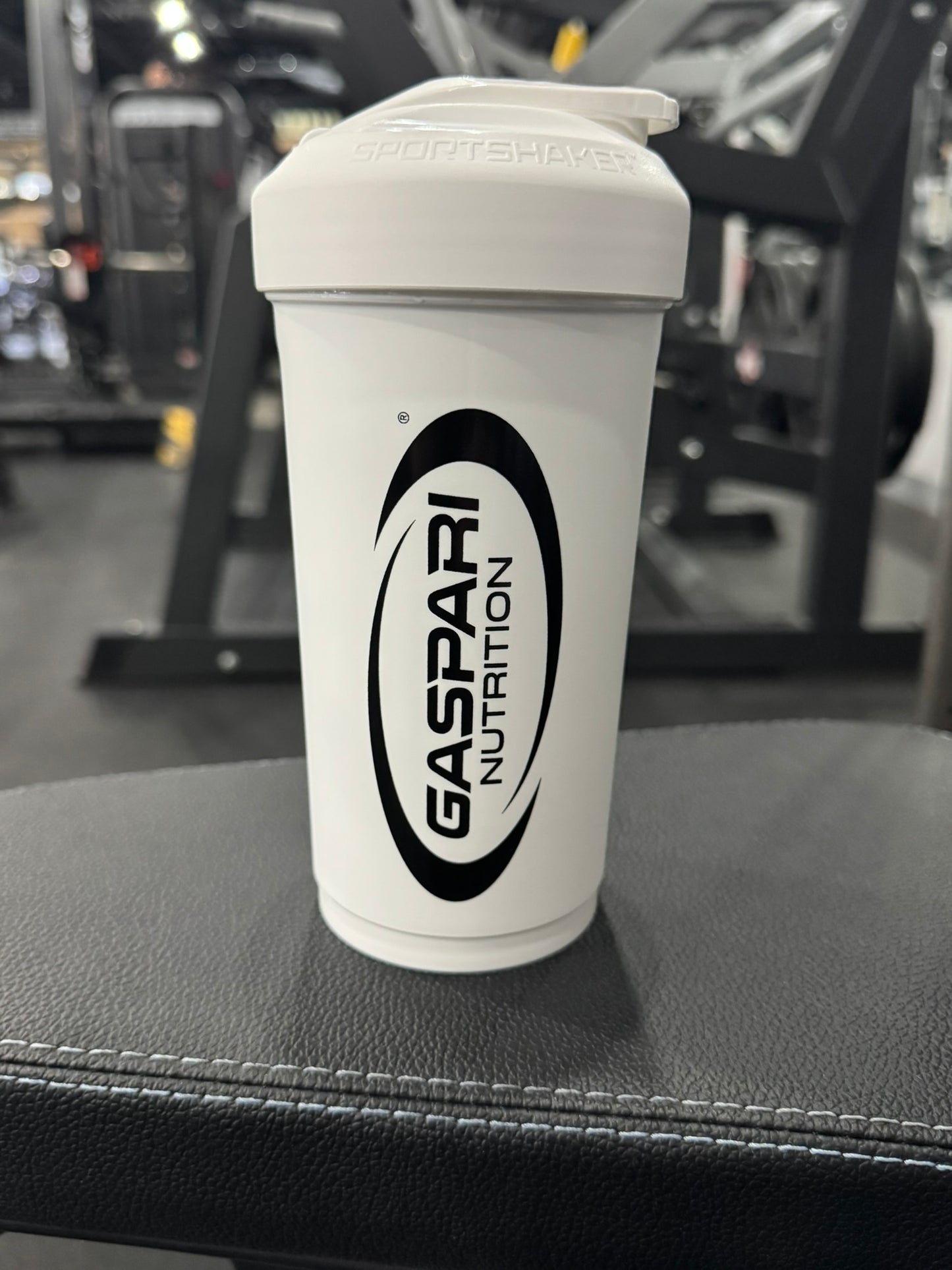 Gaspri Sport Shaker White Black Logo