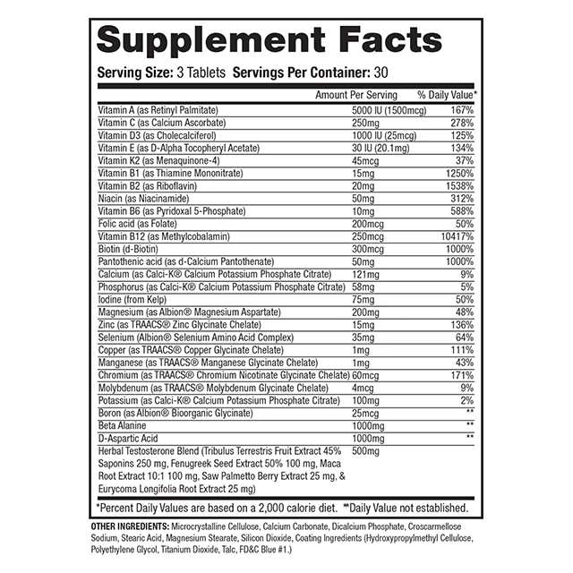Anavite XT 30 serving Xtreme Test Formula