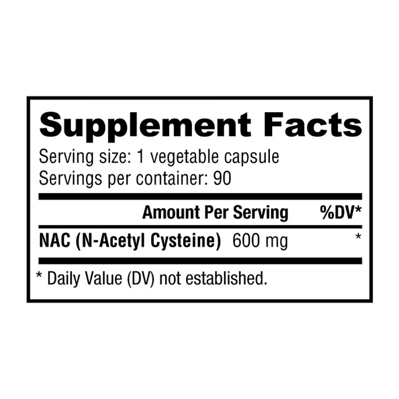 NAC -N-Acetyl-Cysteine 600mg