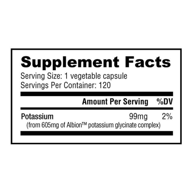 Nutrabio Potassium 99mg ポタシウム(カリウム)