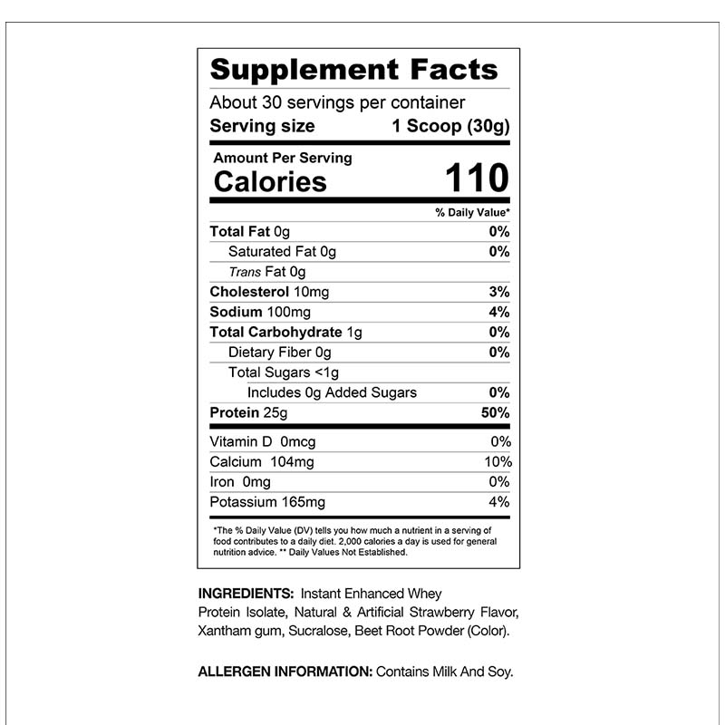 プルーブンホエイプロテイン - 100%ハイドロライズド アイソレート