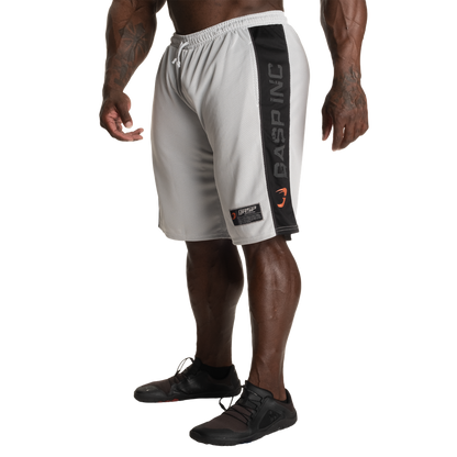 GASP No1 Mesh Shorts 11.5" White/Black