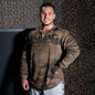 GASP Thermal gym sweater Green Camoprint
