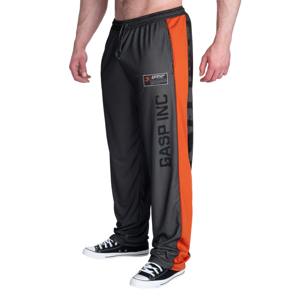 GASP No1 mesh pant Black/Flame