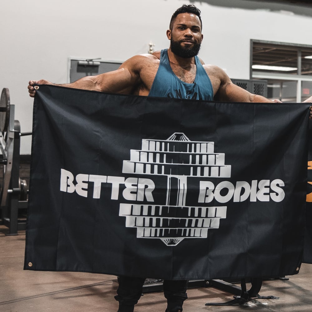 GASP Better Bodies Gym Flag Black