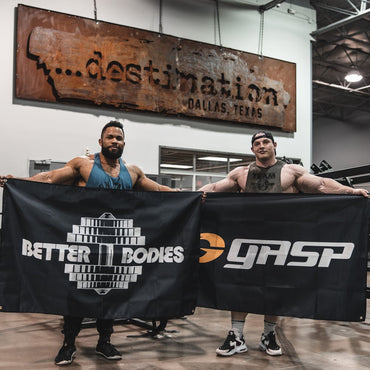 GASP Better Bodies Gym Flag Black