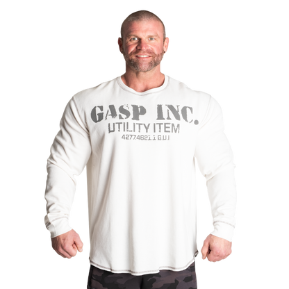 GASP Thermal gym sweater Off White