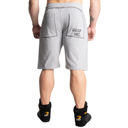 GASP Division Sweatshorts 12" Light Grey Melange