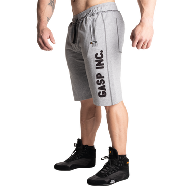 GASP Division Sweatshorts 12" Light Grey Melange