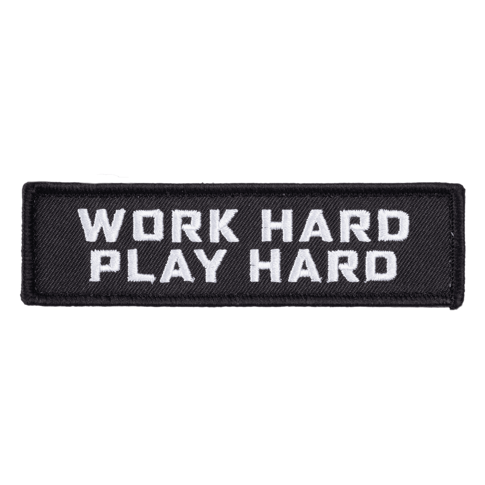 GASP Embroidered Patch 11x3 Work Hard