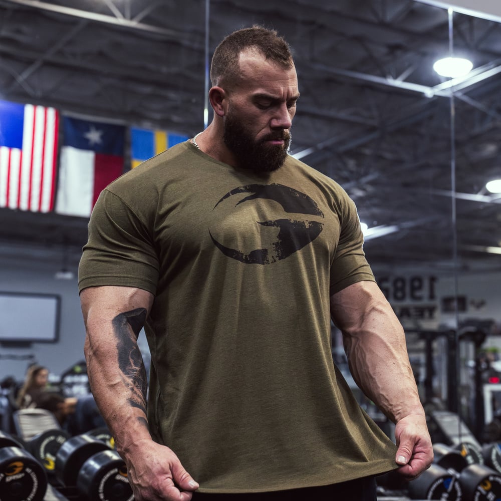 GASP Cadet Tee Army Green Melange