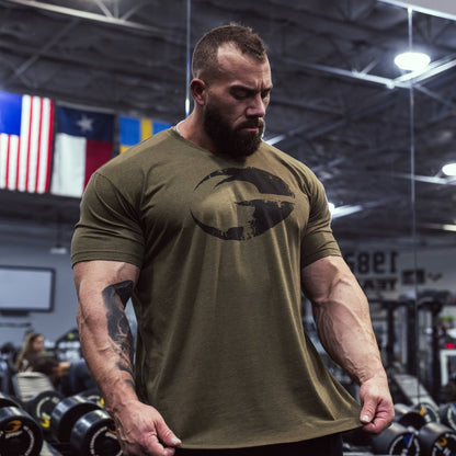 GASP Cadet Tee Army Green Melange