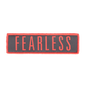 GASP Woven Patch 11x3 Fearless