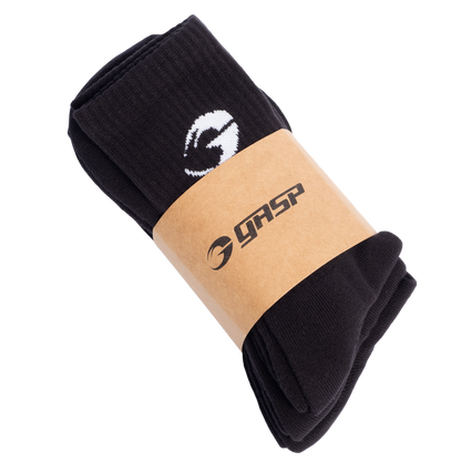 GASP Crew Socks 3-p Black