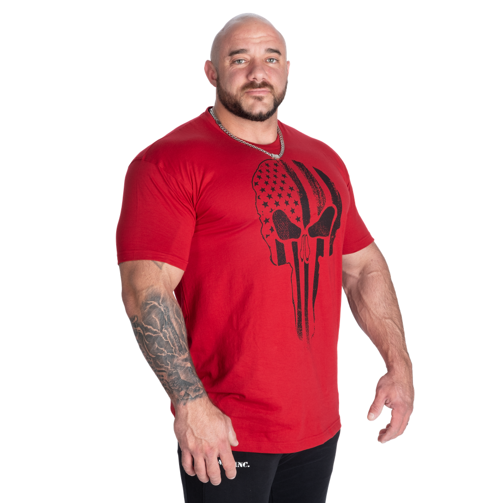 GASP Skull Standard Tee Chili Red