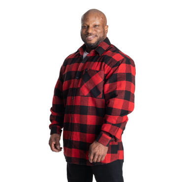 GASP Heavy Flannel Shirt Red/Black