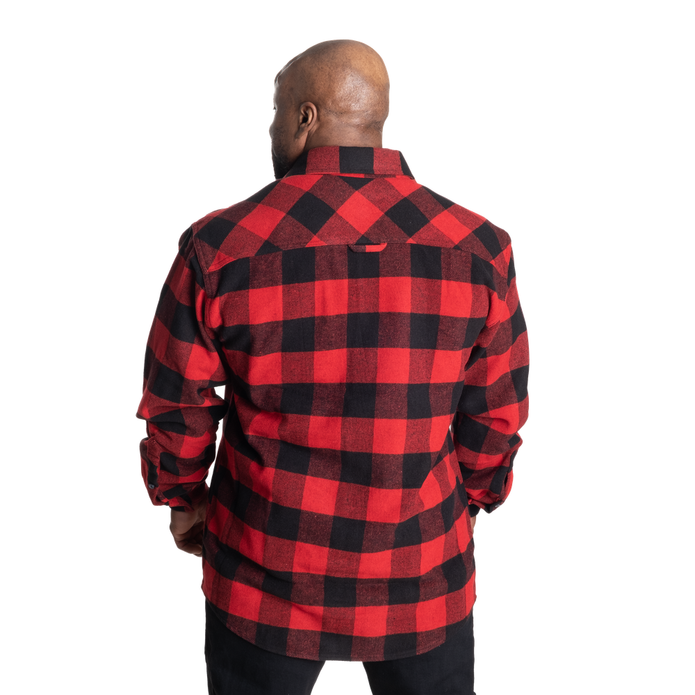 GASP Heavy Flannel Shirt Red/Black