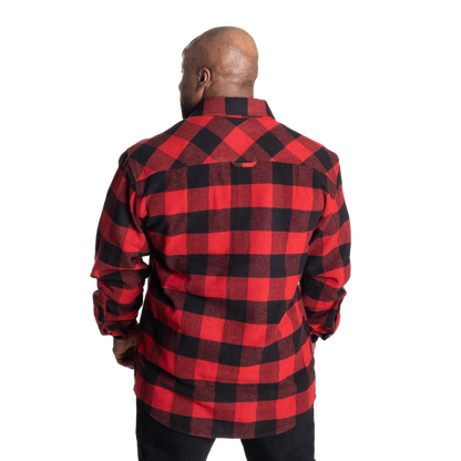 GASP Heavy Flannel Shirt Red/Black