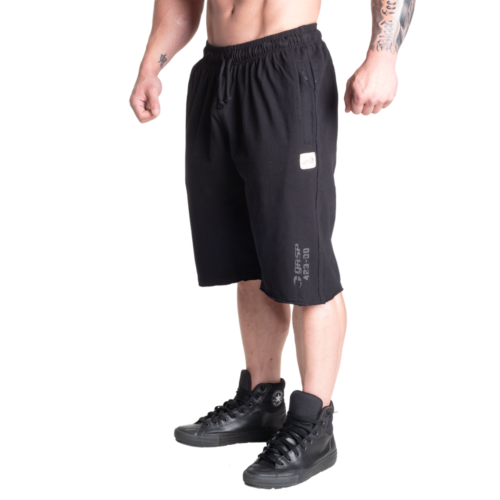 GASP Throwback Shorts 12" Black