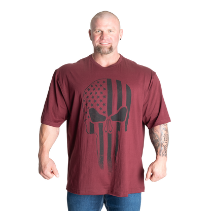 GASP Skull Division Iron Tee Maroon