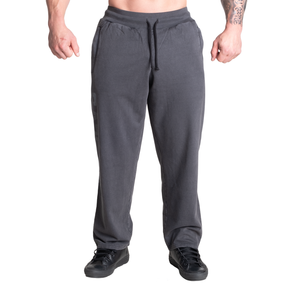 GASP Acid Logo Sweatpant Acid washed black
