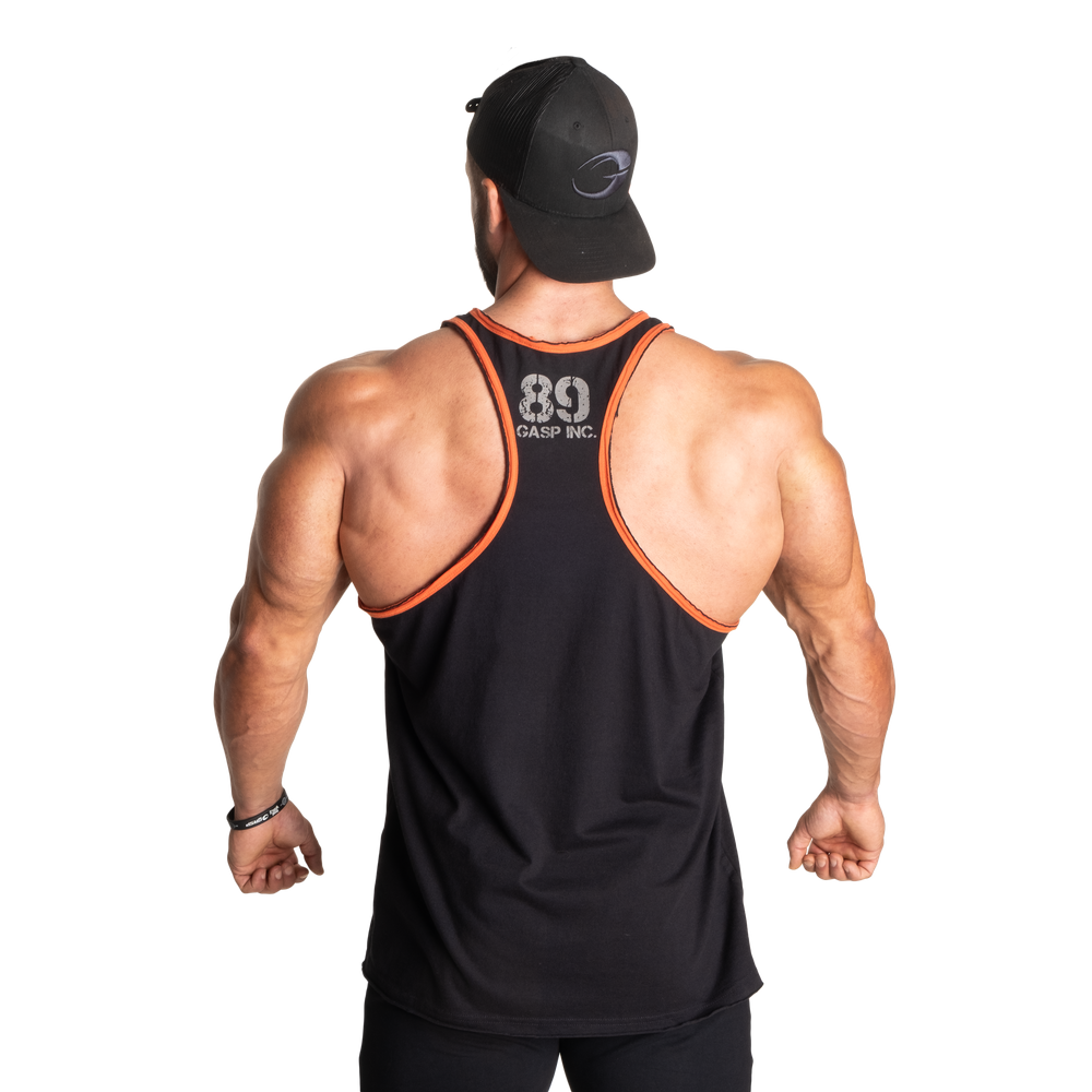 GASP Division Jersey Tank Black/Flame