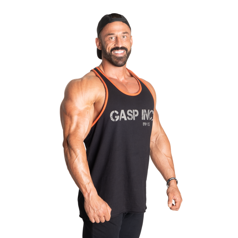 GASP Division Jersey Tank Black/Flame