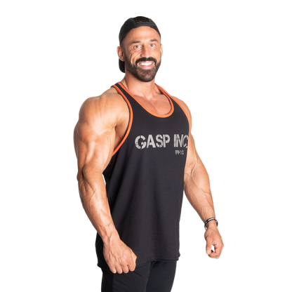 GASP Division Jersey Tank Black/Flame