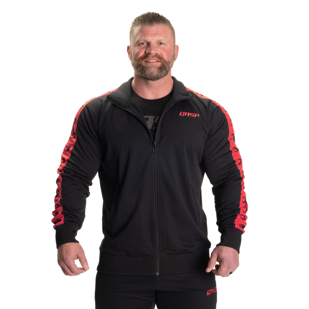 GASP Track Suit Jacket Black/Red
