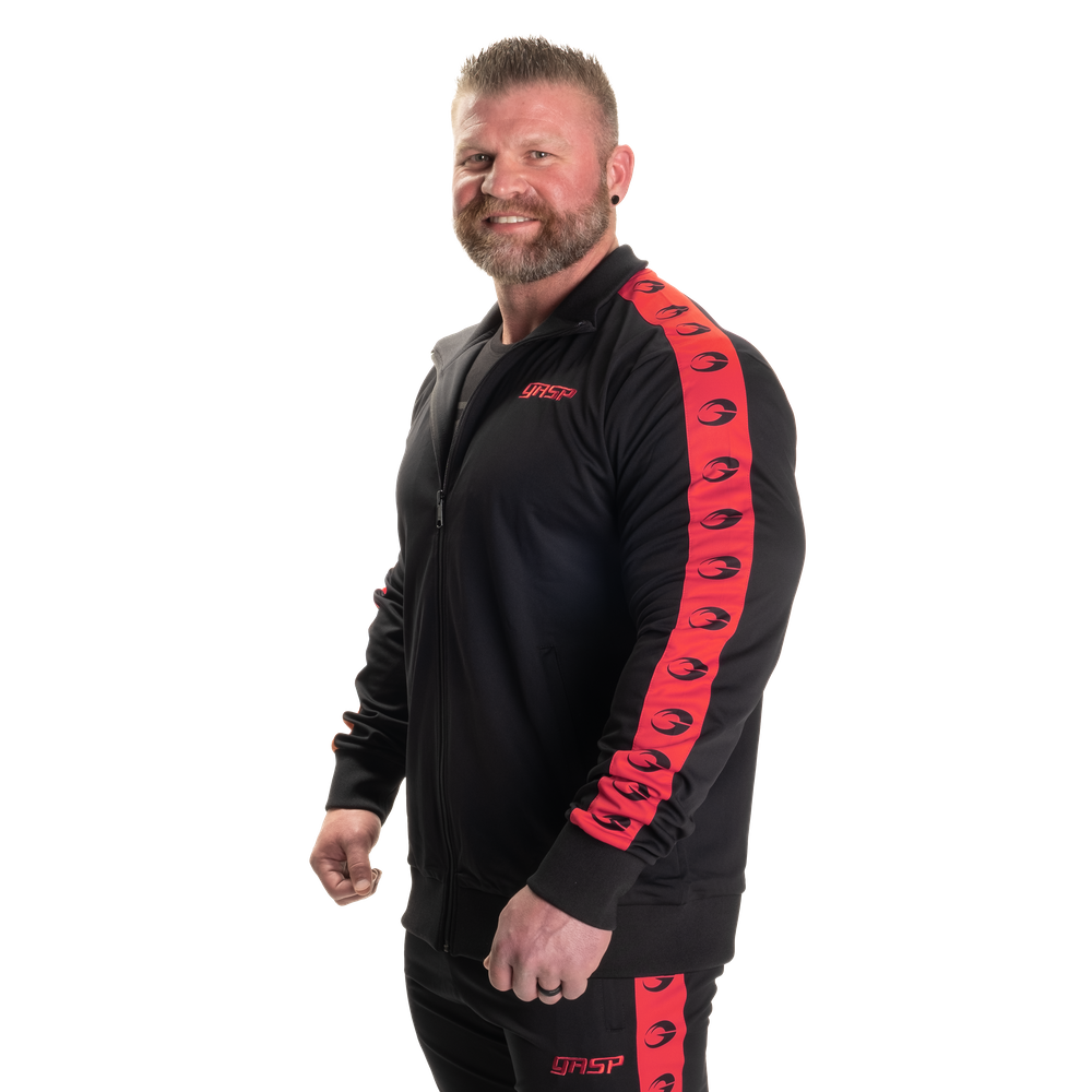 GASP Track Suit Jacket Black/Red