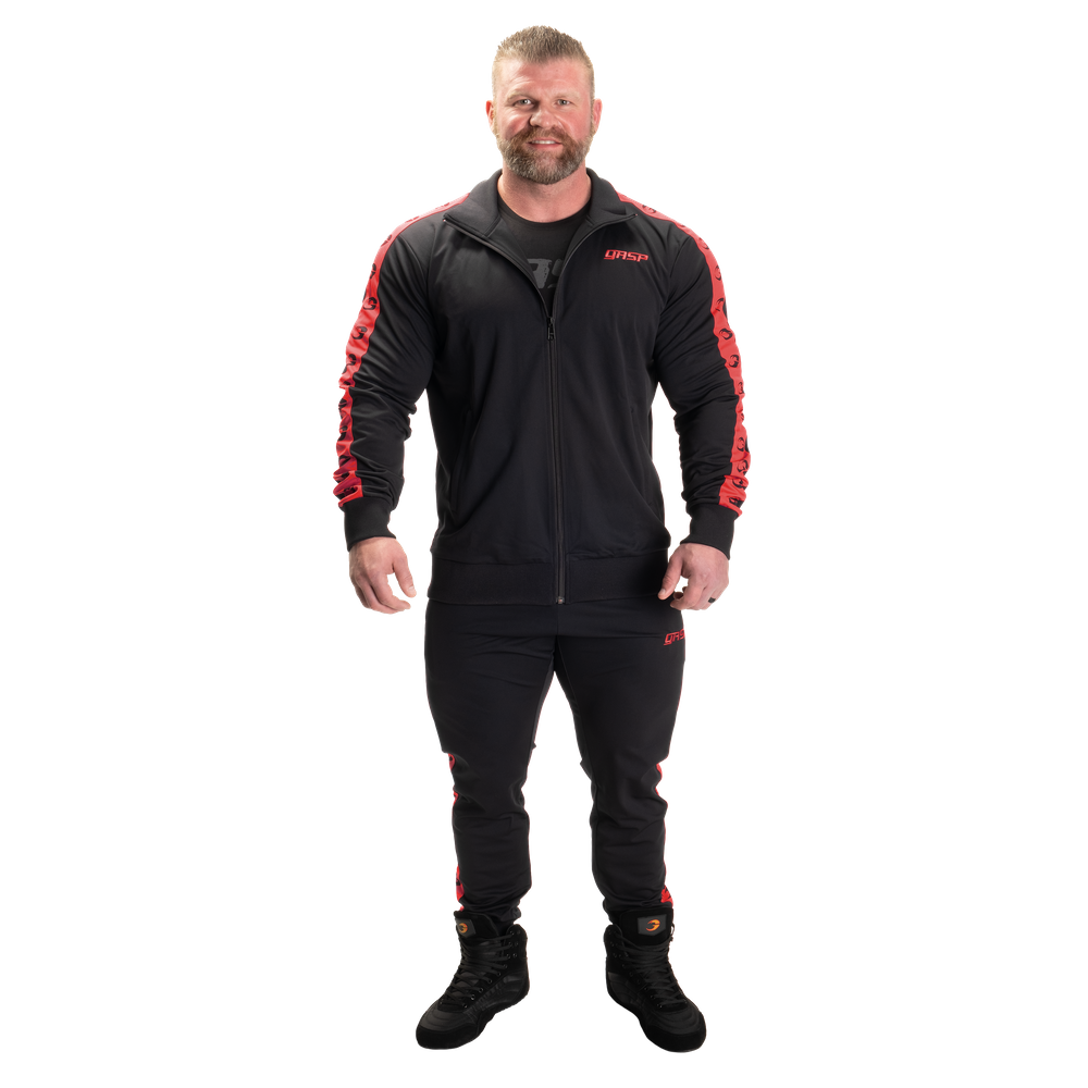 GASP Track Suit Jacket Black/Red