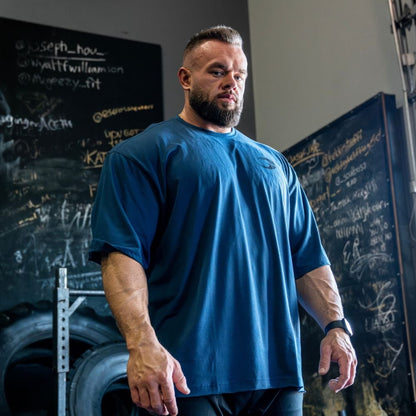 GASP Division Iron Tee Sky Blue