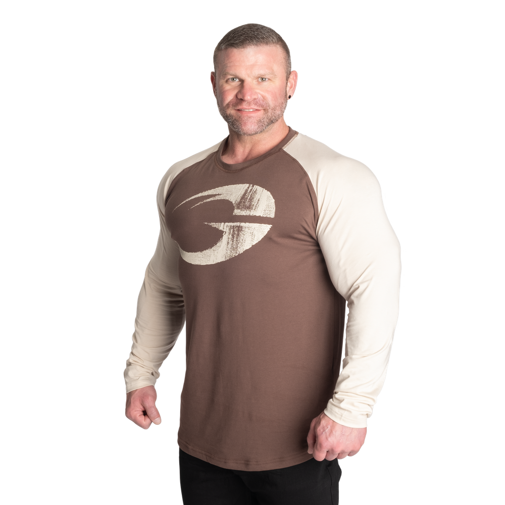GASP Original Raglan Ls Timber/Light Desert