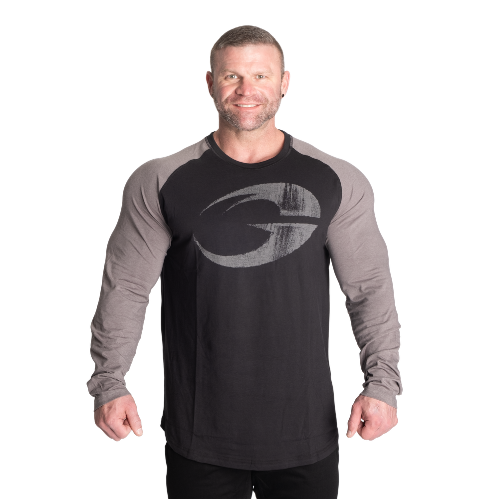 GASP Original Raglan Ls Black/Grey