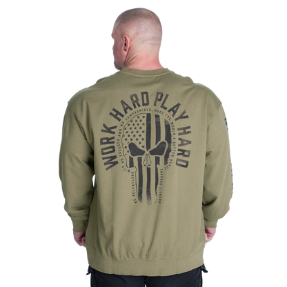GASP Graphic Crewneck Acid washed green
