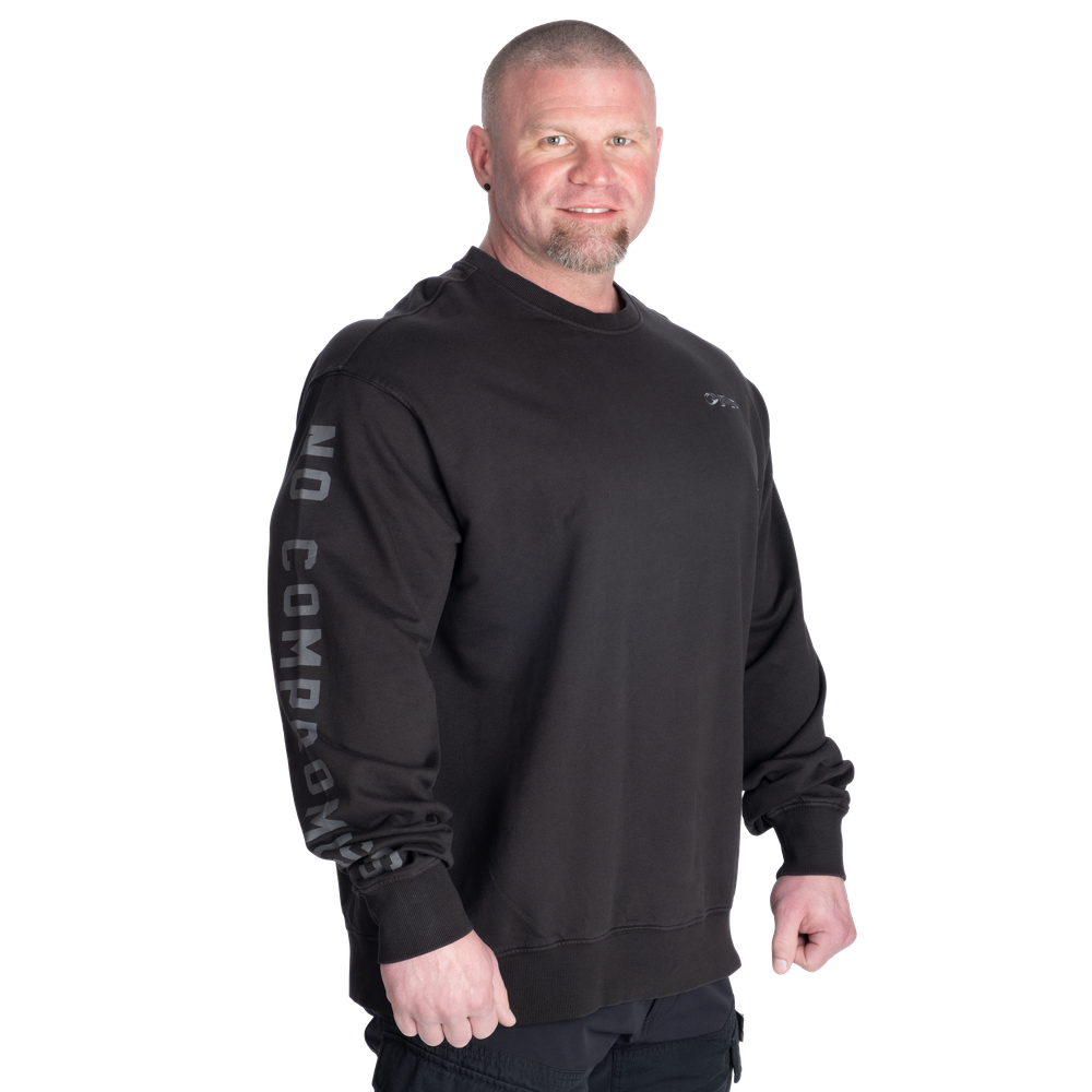 GASP Graphic Crewneck Acid washed black