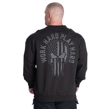 GASP Graphic Crewneck Acid washed black