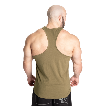 GASP Classic Essential T-Back Army Green Melange