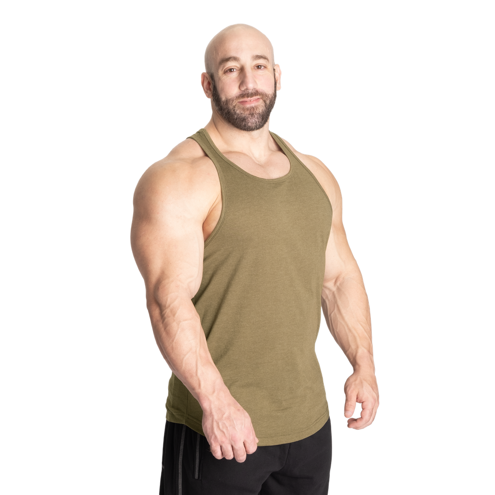 GASP Classic Essential T-Back Army Green Melange