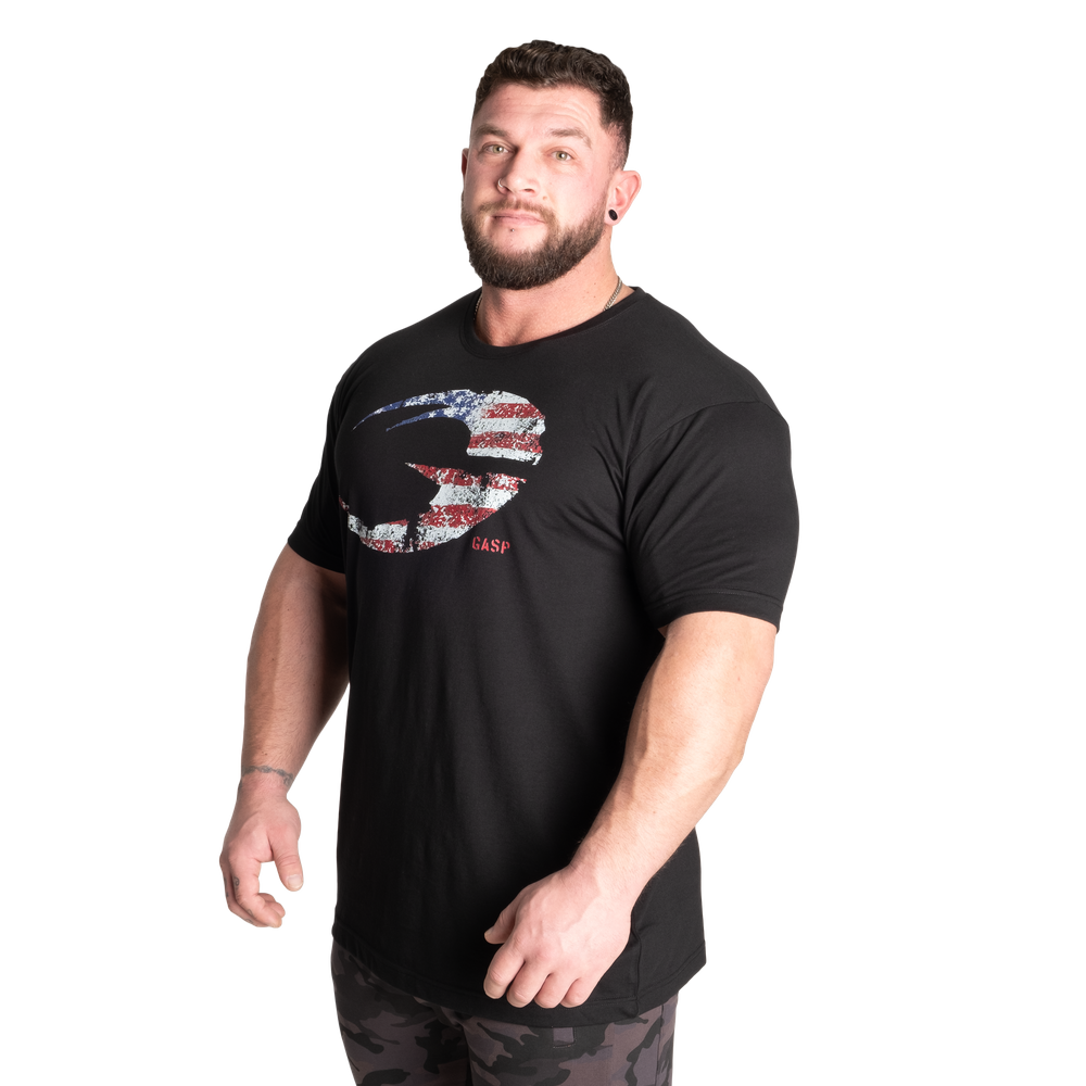 GASP USA Standard Tee Black